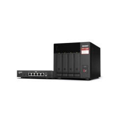 QNAP TS-473A-SW5T, NAS Server 4xHDD+Switch