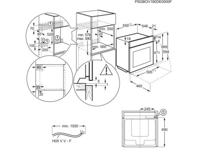 OA5PB531AB vstavaná rúra AEG