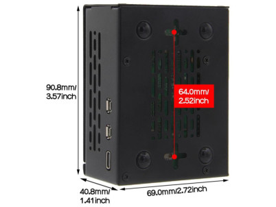 GEEKWORM P579, Skrinka pre Raspberry Pi 5 PCIe