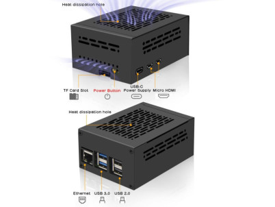 GEEKWORM P579, Skrinka pre Raspberry Pi 5 PCIe