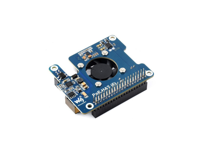 WAVESHARE PoE HAT (F) pre Raxpberry Pi 5