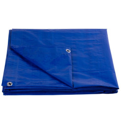 Plachta Tarpaulin Standard 3x4, zakrývacia, 80 g/m2, modrá, s okami