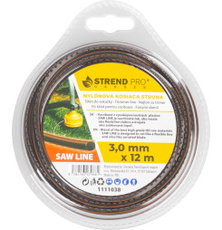Silon na kosenie SawLine 3,0 mm, L-12 m, zúbkovaný