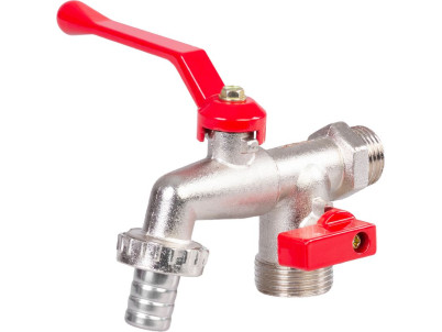Ventil na vodu Strend Pro, 3/4"-3/4"-1/2", dvojitý, záhradný