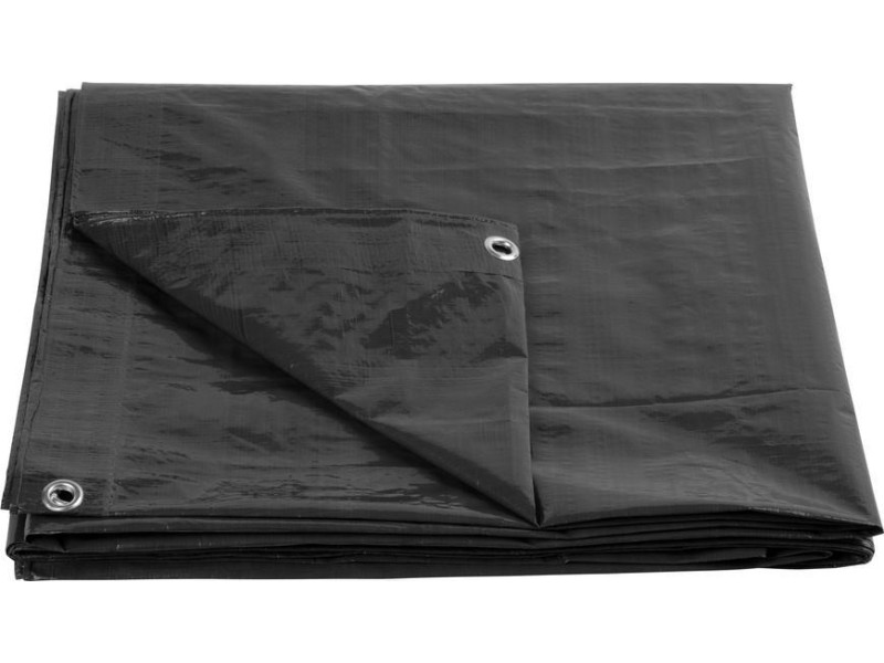 Plachta Tarpaulin Strong 2x2 m, 200 g/m, zakrývacia, antracit, s okami Plachta Tarpaulin Strong 2x2 m, 200 g/m, zakrývacia, antracit, s okami