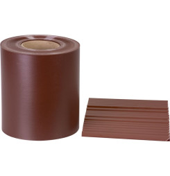 Páska Strend Pro EUROSTANDARD, 190 mm, L-35 m, tieniaca, mahagónová hnedá, krycia, na plotové panely, s 20 klipsami, 630 g/m2, P
