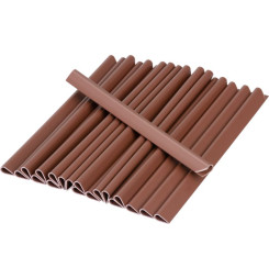 Klipsy Strend Pro EUROSTANDARD, na uchytenie tieniacej pásky 19 cm, mahagónová hnedá, RAL8016, 20 ks, náhradné