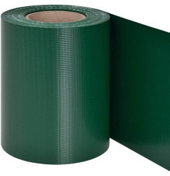 Páska Strend Pro EUROSTANDARD, 190 mm, L-35 m, tieniaca, zelená, krycia, na plotové panely, s  20 klipsami, 450g/m2, PVC, RAL600