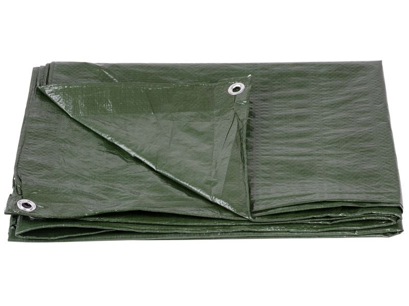 Plachta Tarpaulin Light 5x6 m, 65 g/m, zakrývacia, zelená, s okami Plachta Tarpaulin Light 5x6 m, 65 g/m, zakrývacia, zelená, s okami