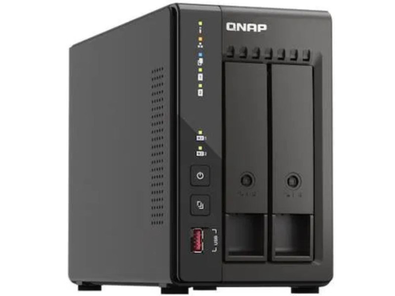 QNAP TS-253E-8G, NAS Server 2xHDD, 2xM.2, 8GB