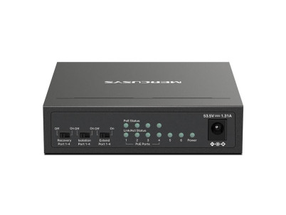 MERCUSYS MS106P, 6-Port 100 Mbps Desktop Switch