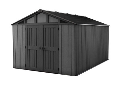 Záhradný domček Keter Stronghold 10 x 15 šedý, s podlahou