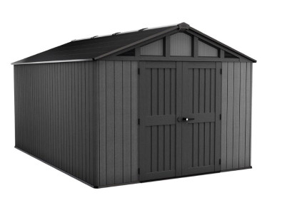 Záhradný domček Keter Stronghold 10 x 15 šedý, s podlahou