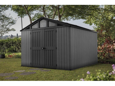 Záhradný domček Keter Stronghold 10 x 15 šedý, s podlahou