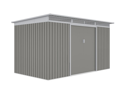 Záhradný domček G21 GRAH 700 - 340 x 206 cm, metalický šedý