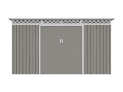 Záhradný domček G21 GRAH 700 - 340 x 206 cm, metalický šedý