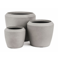 Kvetináč G21 Cement Round 33,5 x 33,5 x 30,5
