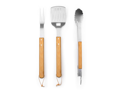 Grilovacie náradie G21 sada 3 ks s drevenou rukoväťou