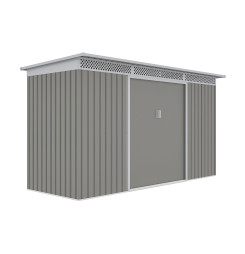 Záhradný domček G21 GRAH 483 - 340 x 142 cm, metalický šedý
