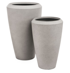 Kvetináč G21 Cement Oval 44,3 x 44,3 x 69,8