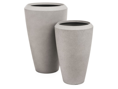 Kvetináč G21 Cement Oval 44,3 x 44,3 x 69,8