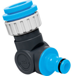 Adaptér AQUACRAFT® 550342, kĺbový,  1/2"-3/4"-1", 360, 180, samec, na záhradnú hadicu