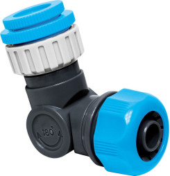 Adaptér AQUACRAFT® 550345, kĺbový, 1/2"-3/4"-1", 360, 180, 3/4", na záhradnú hadicu