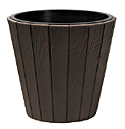 Kvetináč s vložkou WOODE 490, 54 lit., hnedý
