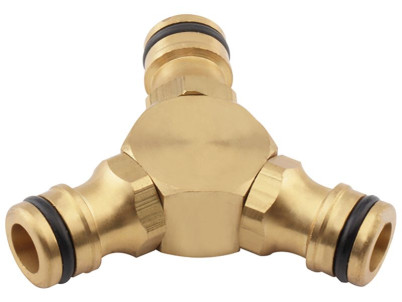 Spojovací medzikus Strend Pro, mosadzný, 1/2", 3- cestný