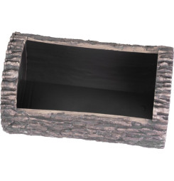 Kvetináč Strend Pro Woodeff, walnut, 22x35 cm, truhlík, kmeň, efekt dreva