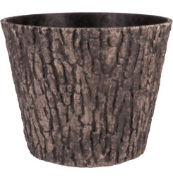 Kvetináč Strend Pro Woodeff, 37,5x30 cm, walnut, efekt dreva