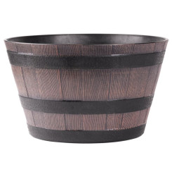 Kvetináč Strend Pro Woodeff, 39x23 cm, teak, truhlík, efekt dreva