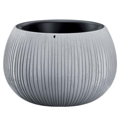 Kvetináč BETON Bowl, 29/19x20 cm, sivý