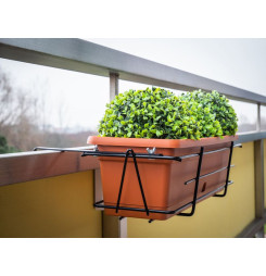 Držiak BUMETA Extra strong, vešiak, kovový, na kvetináč, na zábradlie, nastaviteľný, 60 cm