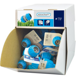 Spojka AQUACRAFT® 552085, SoftTouch 1/2", na spájanie a opravu záhradných hadíc, Sellbox 50 ks