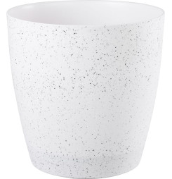 Kvetináč Strend Pro Stone, 35x35 cm, biely, efekt kameňa