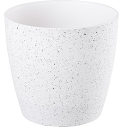 Kvetináč Strend Pro Stone, 28x26 cm, biely, efekt kameňa