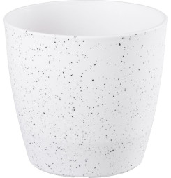 Kvetináč Strend Pro Stone, 23x20,5 cm, biely, efekt kameňa