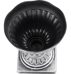 Kvetináč Strend Pro Antik, s podstavcom, 30x30 cm, strieborný, metalický efekt