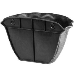Kvetináč Strend Pro Wave, 26x18 cm, strieborný, metalický efekt, závesný