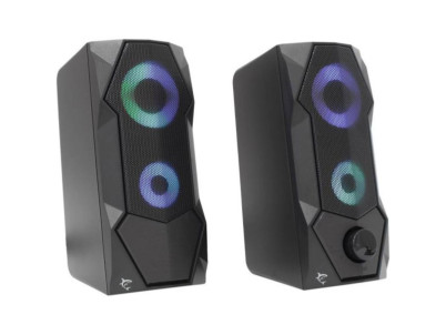 FLOW speakers 2.0 RGB black WHITE SHARK