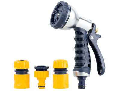 Sada zavlažovacia Strend Pro Garden DY2378, záhradná, 7 vzorová pištoľ, spojky, adaptér Sada zavlažovacia Strend Pro Garden DY2378, záhradná, 7 vzorová pištoľ, spojky, adaptér