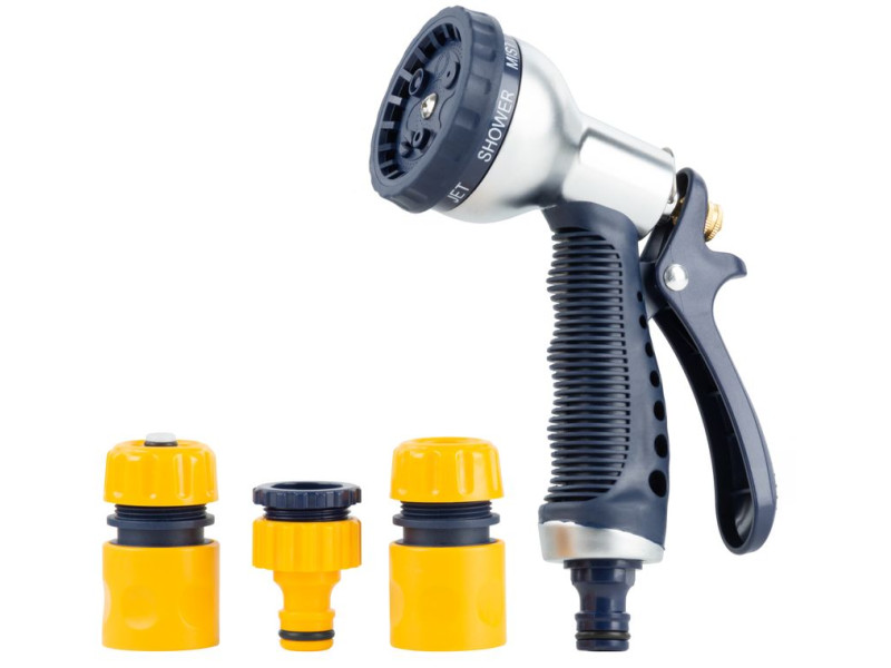Sada zavlažovacia Strend Pro Garden DY2378, záhradná, 7 vzorová pištoľ, spojky, adaptér Sada zavlažovacia Strend Pro Garden DY2378, záhradná, 7 vzorová pištoľ, spojky, adaptér