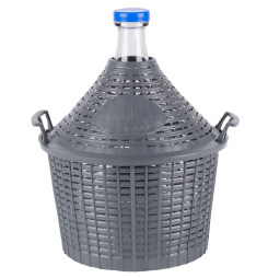 Demižón Strend Pro Cada Inco, 10 lit. sklenený, na víno a pálenku, plastový kryt