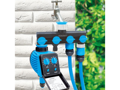 Rozbočovač AQUACRAFT® 550634, Premium, 4-way, Multi E, záhradný, na hadicu