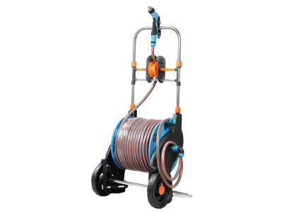 Vozík Strend Pro 5020, so záhradnou hadicou 1/2", L-50+2 m, pištoľ, spojky, adaptéry, navijač