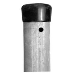 Stĺpik Strend Pro METALTEC ZN, 48/2000/1,50 mm, okrúhly, čiapočk