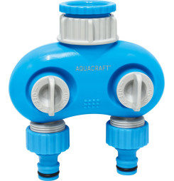 Rozbočovač AQUACRAFT® 550259, Premium, 2-way, Dual, záhradný, na hadicu ( Náhrada 256613 )