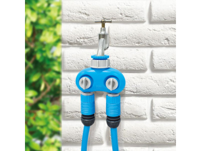 Rozbočovač AQUACRAFT® 550259, Premium, 2-way, Dual, záhradný, na hadicu ( Náhrada 256613 )