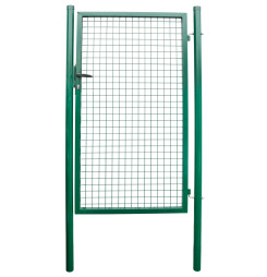 Brána Strend Pro METALTEC ECO, 1000/1400/50x50 mm, hranatý rám, zelená, jednokrídlová, záhradná, ZN+PVC, RAL6005